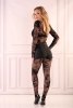 Bodystocking Manelis LC 90551 Black Czarny LivCo Corsetti Fashion  rozmiar - S/L